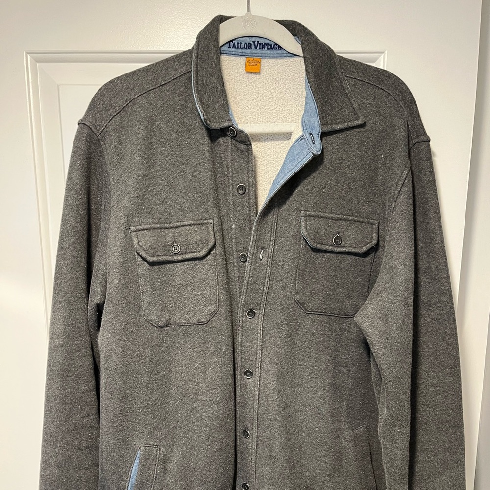 Like New Tailor Vintage Sherpa Lined Jacket Shirt.